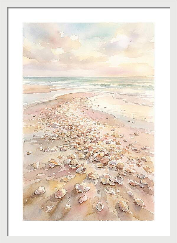 Shells On A Serene Shoreline