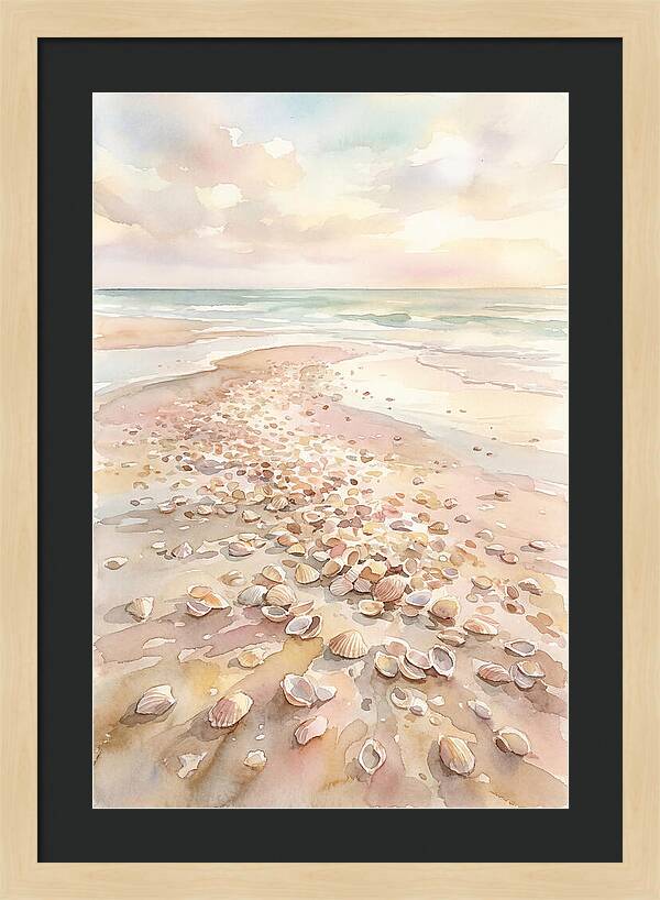 Shells On A Serene Shoreline