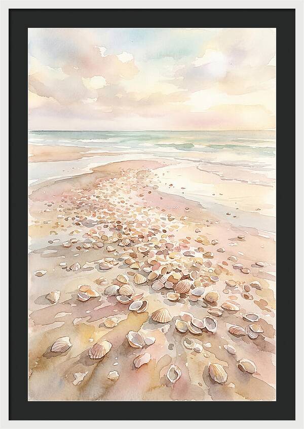 Shells On A Serene Shoreline