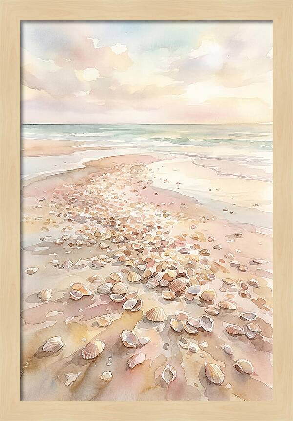 Shells On A Serene Shoreline