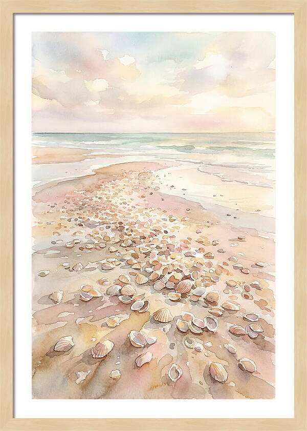Shells On A Serene Shoreline
