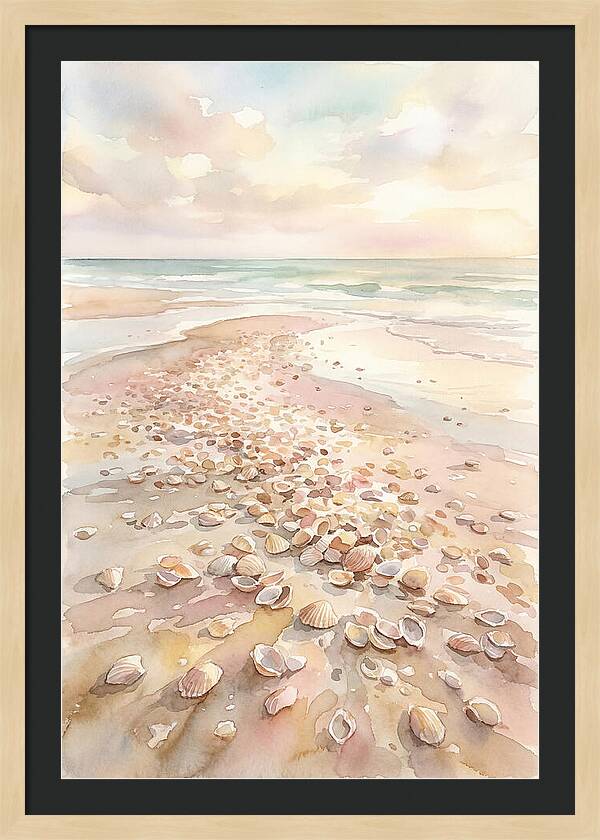 Shells On A Serene Shoreline