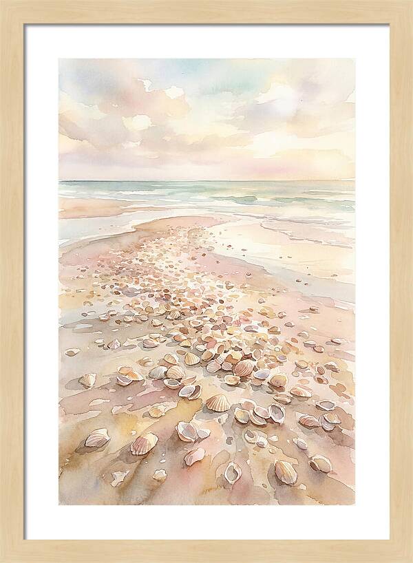 Shells On A Serene Shoreline