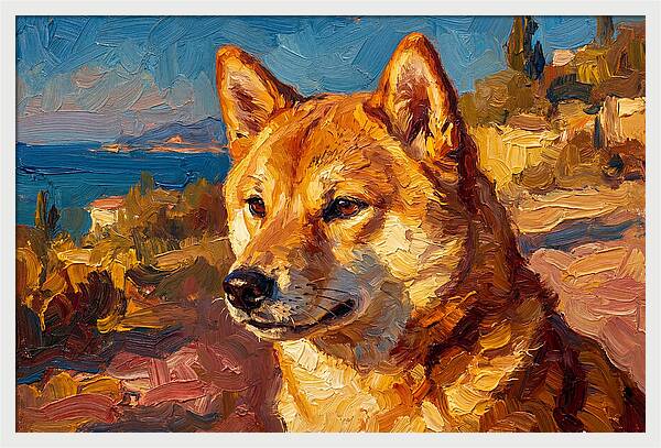 Shiba Inu By The Mediterranean
