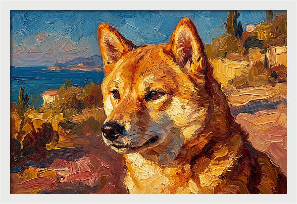 Shiba Inu By The Mediterranean