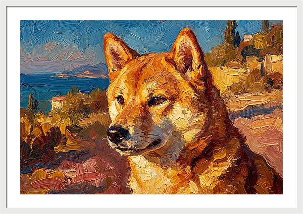 Shiba Inu By The Mediterranean