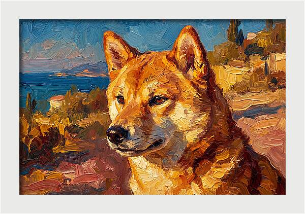 Shiba Inu By The Mediterranean