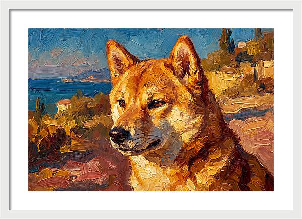 Shiba Inu By The Mediterranean