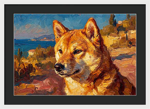 Shiba Inu By The Mediterranean