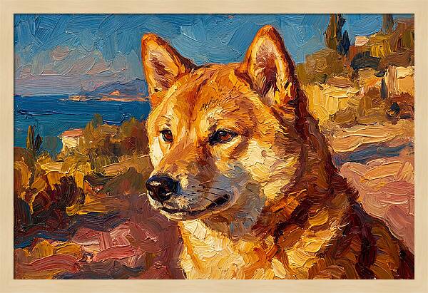 Shiba Inu By The Mediterranean