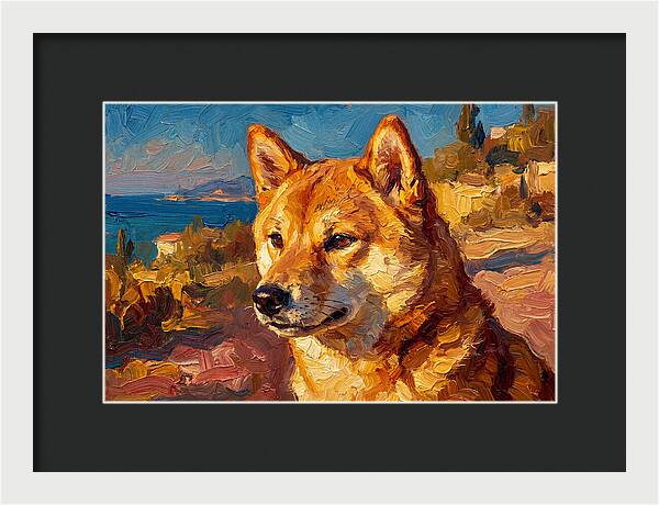 Shiba Inu By The Mediterranean