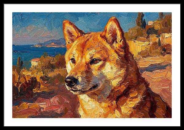 Shiba Inu By The Mediterranean