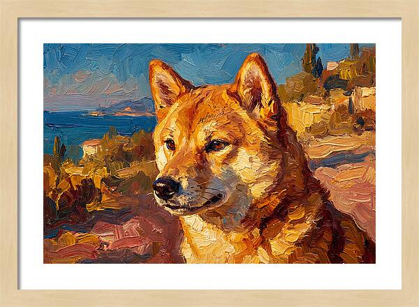 Shiba Inu By The Mediterranean