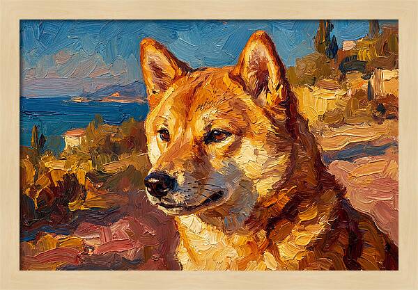 Shiba Inu By The Mediterranean