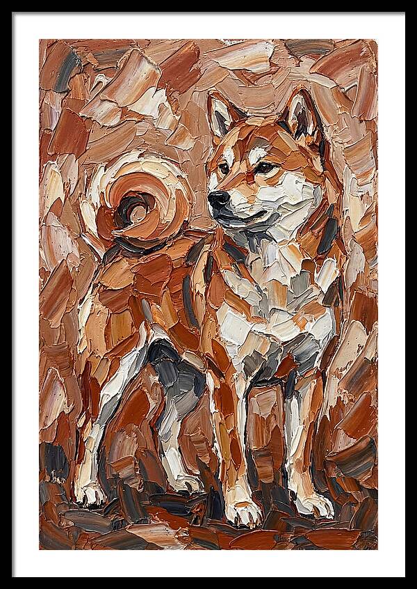 Shiba Inu In Earthy Tones