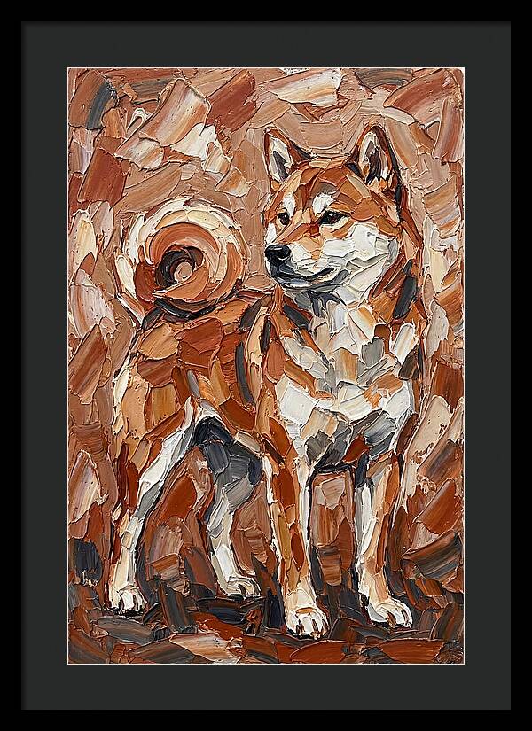 Shiba Inu In Earthy Tones