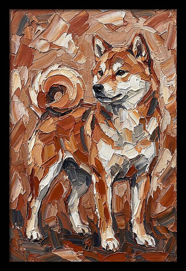 Shiba Inu In Earthy Tones