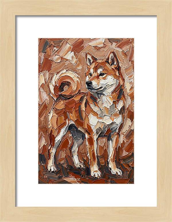Shiba Inu In Earthy Tones