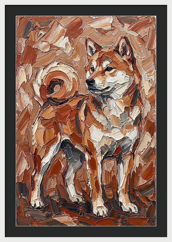 Shiba Inu In Earthy Tones