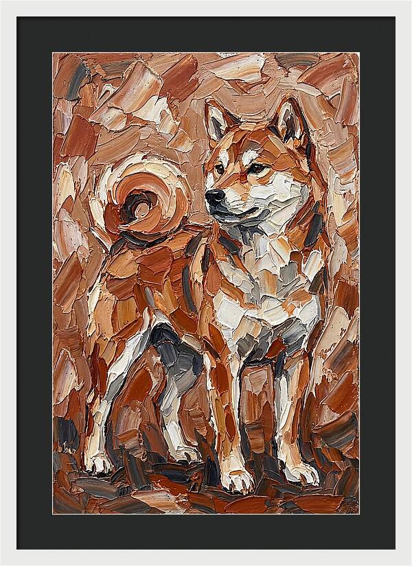 Shiba Inu In Earthy Tones