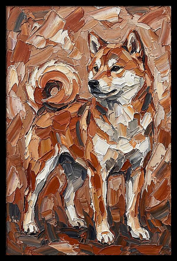 Shiba Inu In Earthy Tones