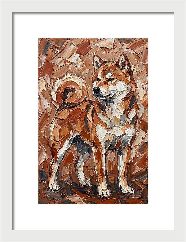 Shiba Inu In Earthy Tones