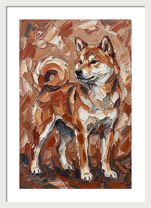 Shiba Inu In Earthy Tones