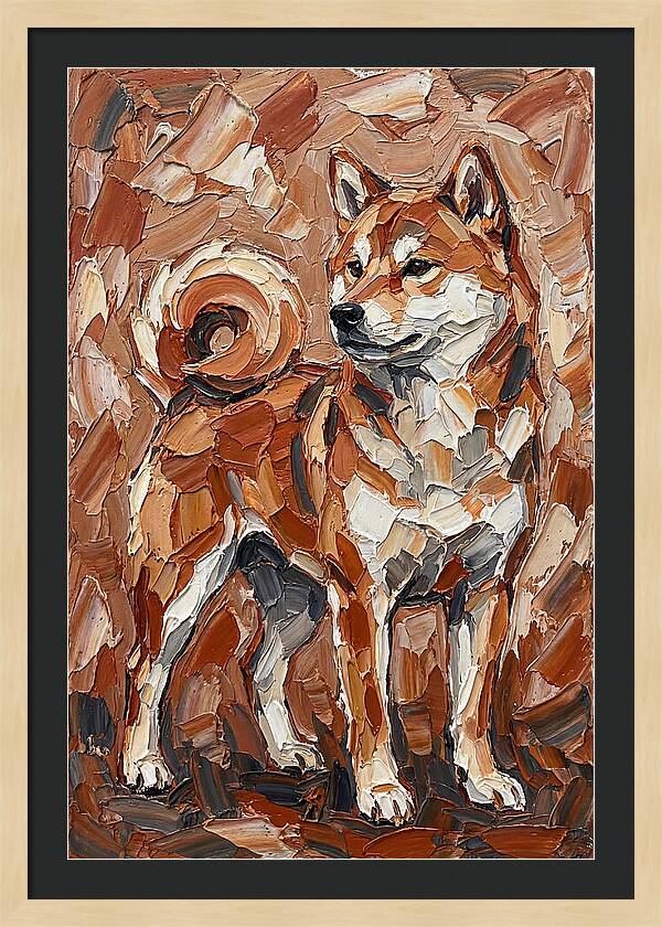 Shiba Inu In Earthy Tones