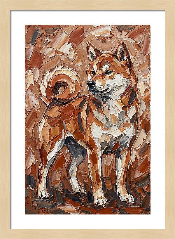 Shiba Inu In Earthy Tones