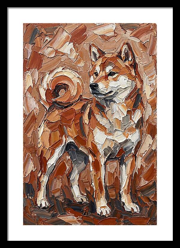 Shiba Inu In Earthy Tones
