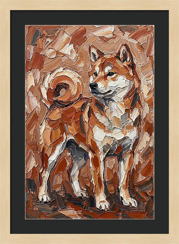 Shiba Inu In Earthy Tones