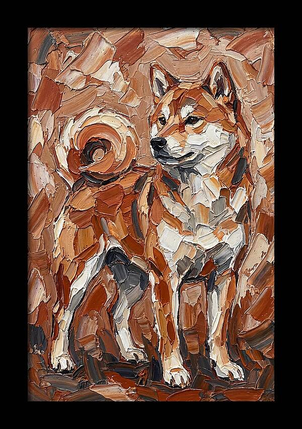 Shiba Inu In Earthy Tones