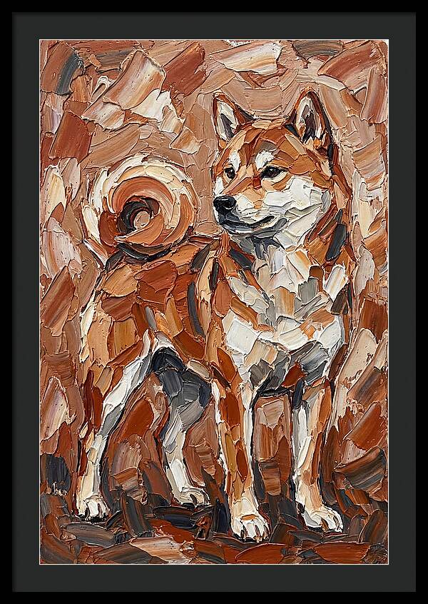 Shiba Inu In Earthy Tones