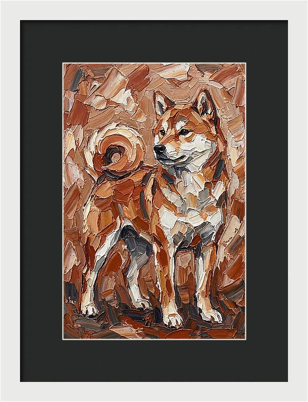 Shiba Inu In Earthy Tones