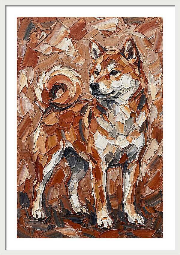 Shiba Inu In Earthy Tones