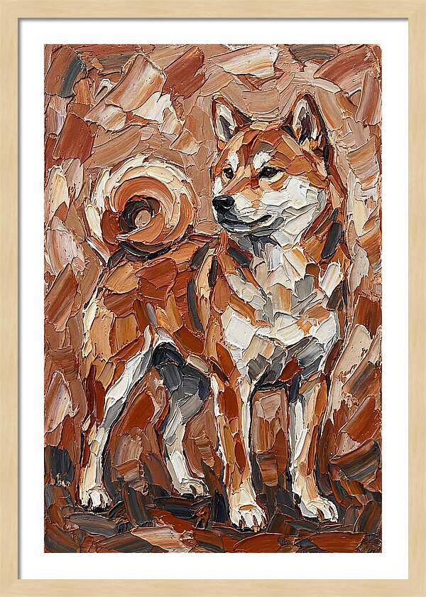 Shiba Inu In Earthy Tones