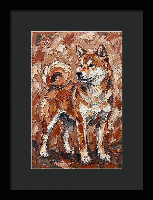 Shiba Inu In Earthy Tones