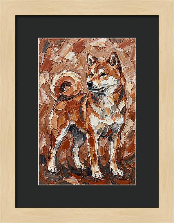 Shiba Inu In Earthy Tones
