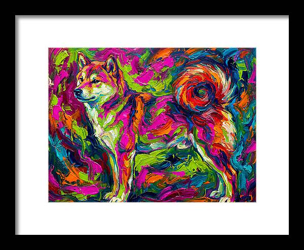 Shiba Inu In Vibrant Colors