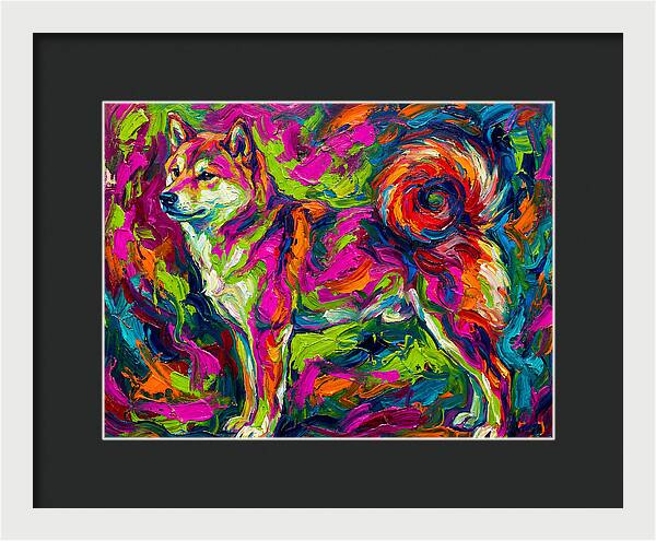 Shiba Inu In Vibrant Colors