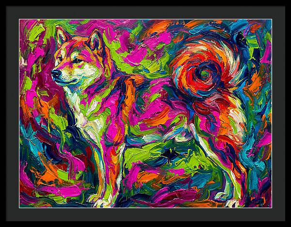 Shiba Inu In Vibrant Colors