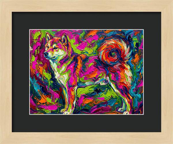 Shiba Inu In Vibrant Colors