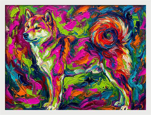 Shiba Inu In Vibrant Colors