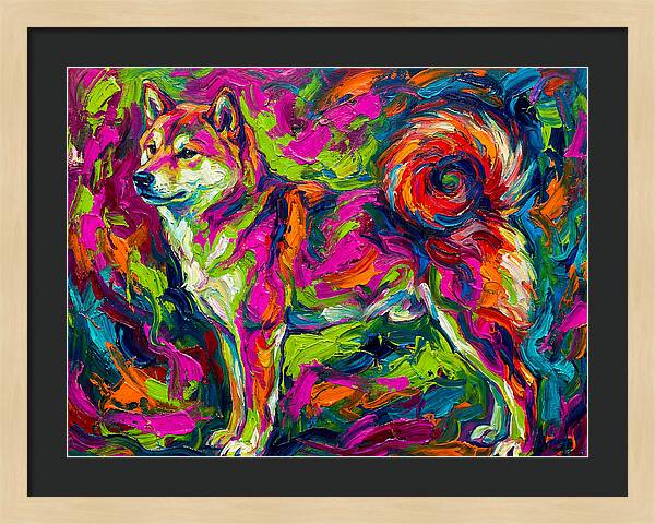 Shiba Inu In Vibrant Colors