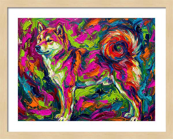 Shiba Inu In Vibrant Colors