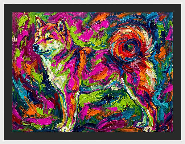 Shiba Inu In Vibrant Colors