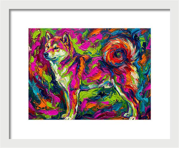 Shiba Inu In Vibrant Colors