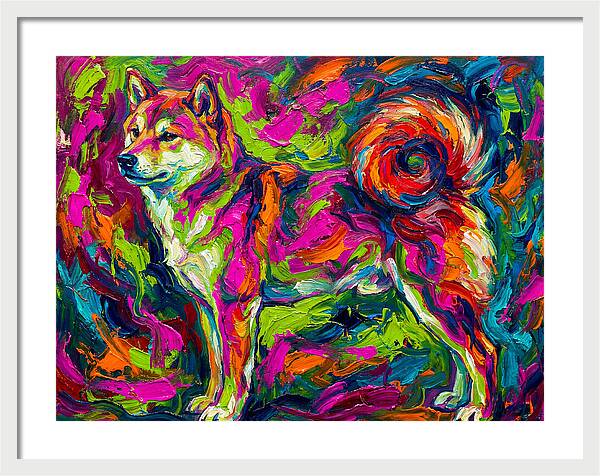 Shiba Inu In Vibrant Colors