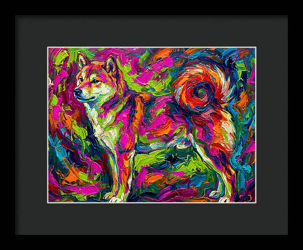 Shiba Inu In Vibrant Colors