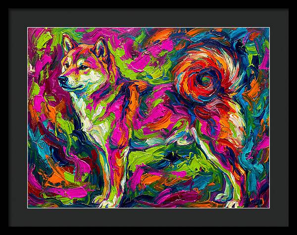 Shiba Inu In Vibrant Colors